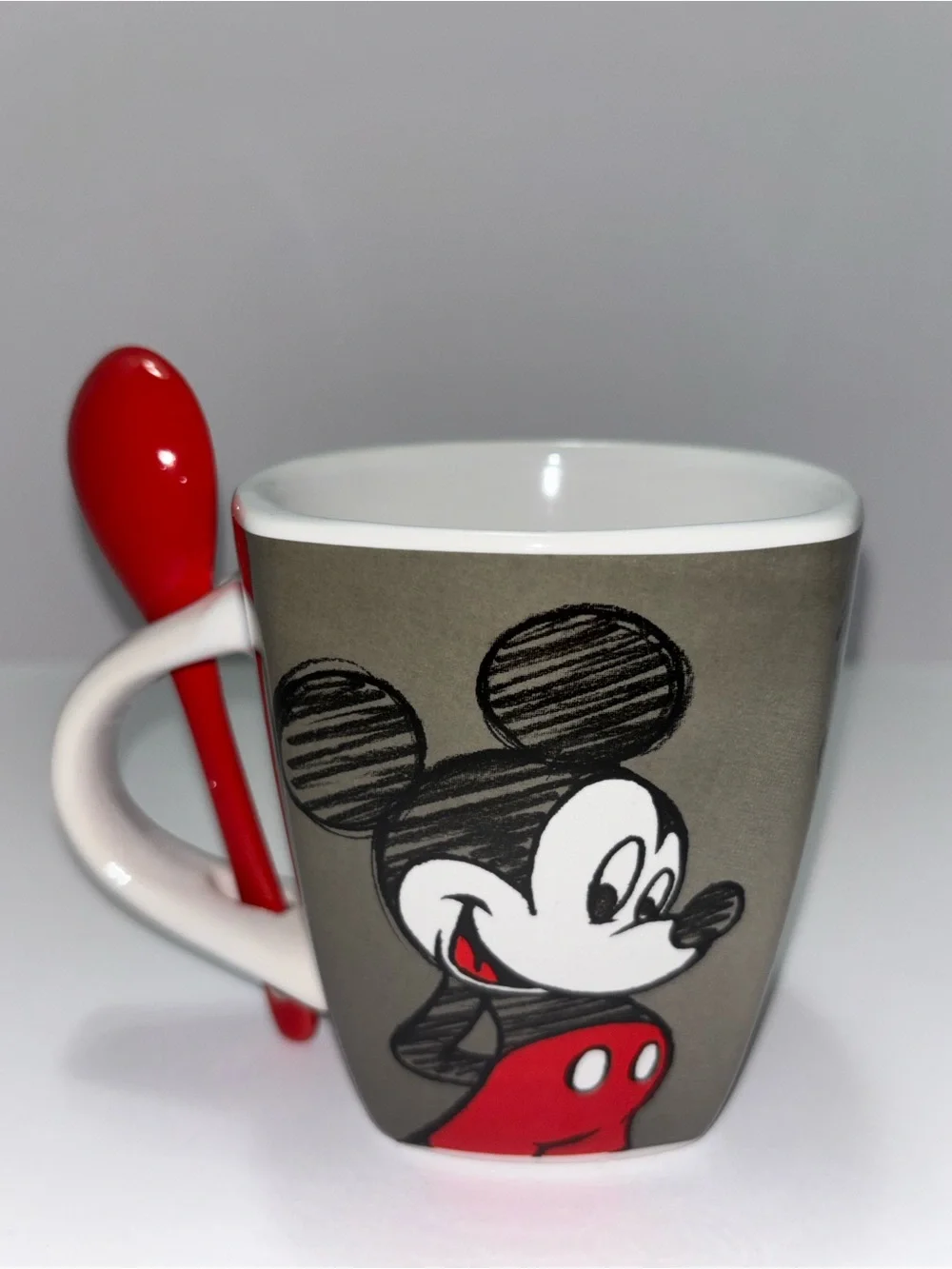 Disney Mug & Stirring Spoon Jerry Leigh Mickey Minnie Today Going To Be Amazing